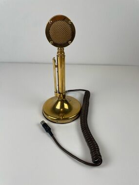 VINTAGE Astatic D-104 Golden Eagle DESK microphone Radio Collectible Lollipop